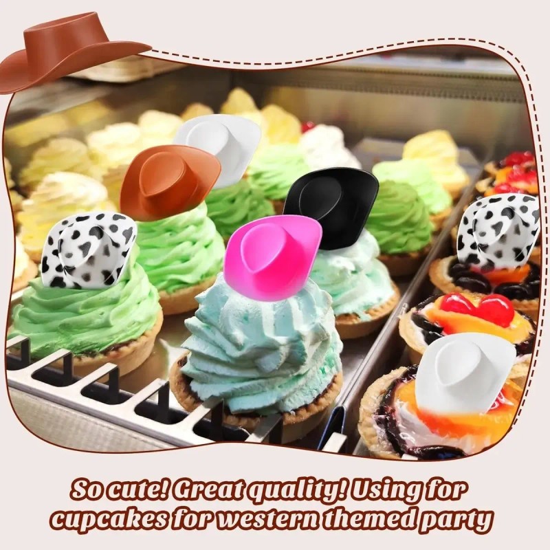 120 Mini Sombreros Vaqueros Para Fiestas Decoración