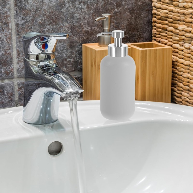 Stainless Steel Soap and Lotion Dispenser Pump,Polished Replacement Head for