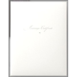 結婚証明書　シャイニー(ホワイト)　チャペル式　【誓約書】