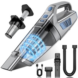 BQYPOWER Handheld Vacuum Cordless Rechargeable, Hand Held Car Vacuum