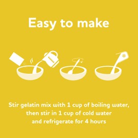 Jell-O Limón Mezcla de gelatina instantánea, caja de 6 oz