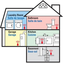 Zircon Leak Alert Electronic Water Detectors Bonus Pack, Batteries Not Included, 2-Pack