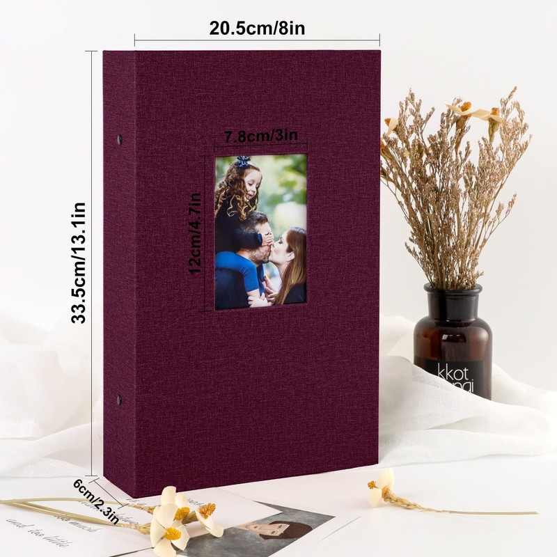 Lanpn Photo album, 10 x 15, 300 compartments, linen, horizontal,