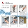 Keeney K820-74BRZ Universal Open Grid Bathroom Sink Drain Without Overflow,
