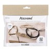 Creativ Mini Craft Kit Macrame Black Olive Brown Sand Bracelet