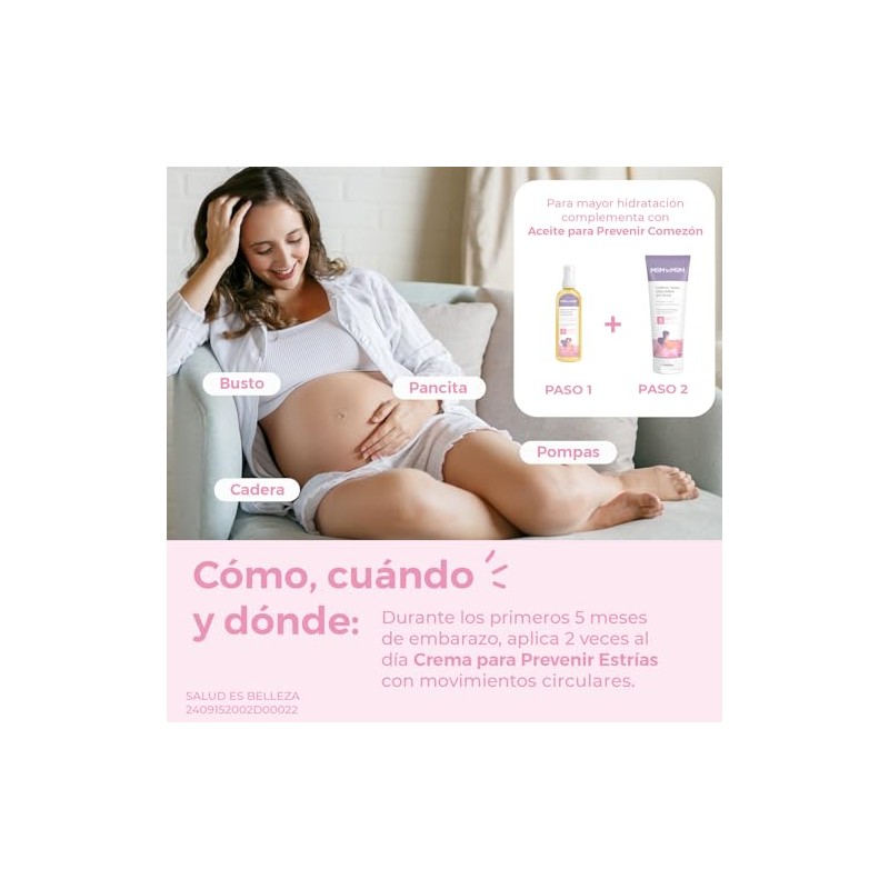 MOM to MOM Crema para Prevenir Estrías ETAPA a 250ml