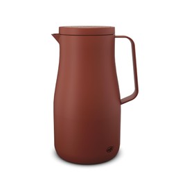 alfi Studio Tea Insulated Jug 1.0 L Spicy Red, Thermos Flask Made of Double-Walled Stainless Steel, Keeps Warm for 12 Hours, Cold for 24 Hours, Screw Cap, Large Opening, Thermos Flask, BPA-Free