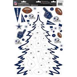 Turner Licensing Sports Dallas Cowboys Christmas Countdown Decals (8554002)