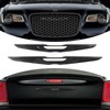 Carbon Fiber Emblem Cover Trim Compatible with 300 2015-2023, Front