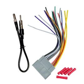 Radio Wiring Harness with Antenna Adapter Compatible with Chrysler 2000-2007/Dodge 2002-2010/Jeep 2003-2008, Stereo Installation Wire Harness Kit Aftermarket Stereo CD Player Receiver Wire Adapter