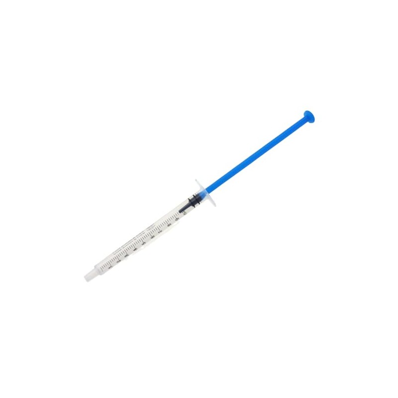 MEETOOT - 50 jeringas de plástico azul de 1 ml