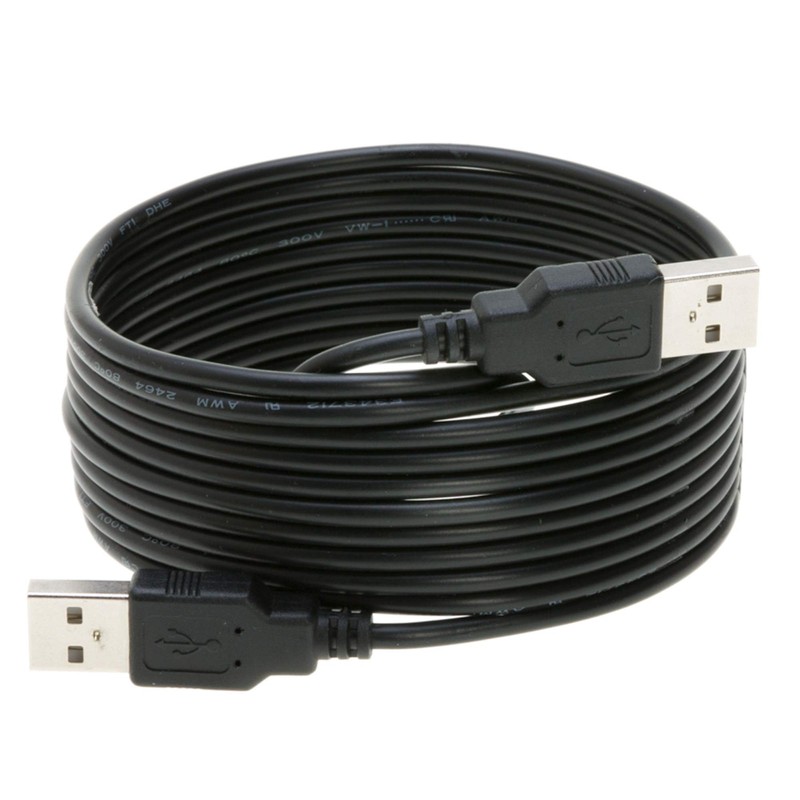 USB 2.0 Type Cable A Male to A Male Black/White