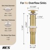 KES Sink Drain without Overflow Anti Clogging Pop Up Drain