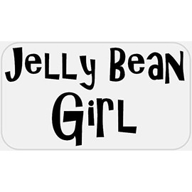 Jelly Bean Girl - 500 Stickers Pack 2.25 x 1.25 inches