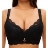 Women Push Up Bra Padded Lace Underwire Add Cups Bra