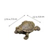 CAXUSD 4pcs Miniature Turtle Figurines Resin Turtle Decor for Garden