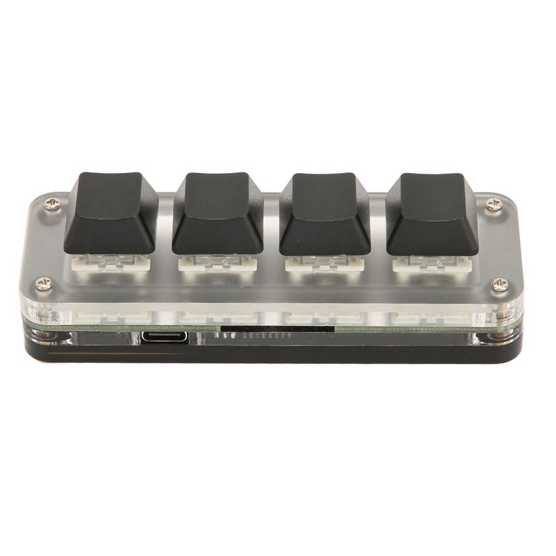 Programmable Keypad USB 4 Keys Mini Portable Mechanical Keyboard HID