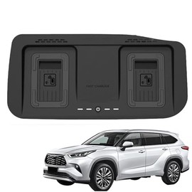 Nuevo Cargador De Coche Inalámbrico para Toyota HighlanderCrown Kluger 2022 2023(Carga Dual),Cojín De Carga Inalámbrico Rápido del Teléfono 15W...    