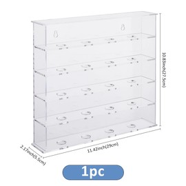 SUPERFINDINGS 1 Set of Mountable Golf Ball Holder Golf Ball Collection Acrylic Display Cabinet Clear Display Shelves for Hanging for Shop Windows for Shops
