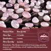 SigMntun Polished Rose Quartz Stones Healing Crystal Bulk, 24 Pcs,