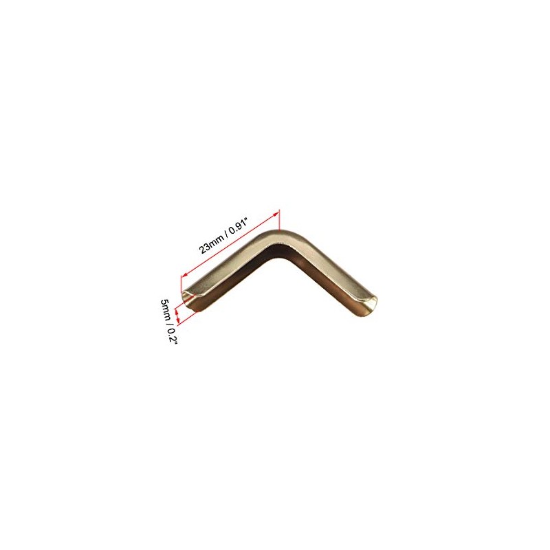 sourcing map Book Corner Protection Edge Protection Corner Protection Gold