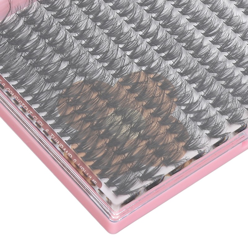DIY Lash Extension Kit 240pcs Individual Eyelash 10‑16mm Clusters Eyelash