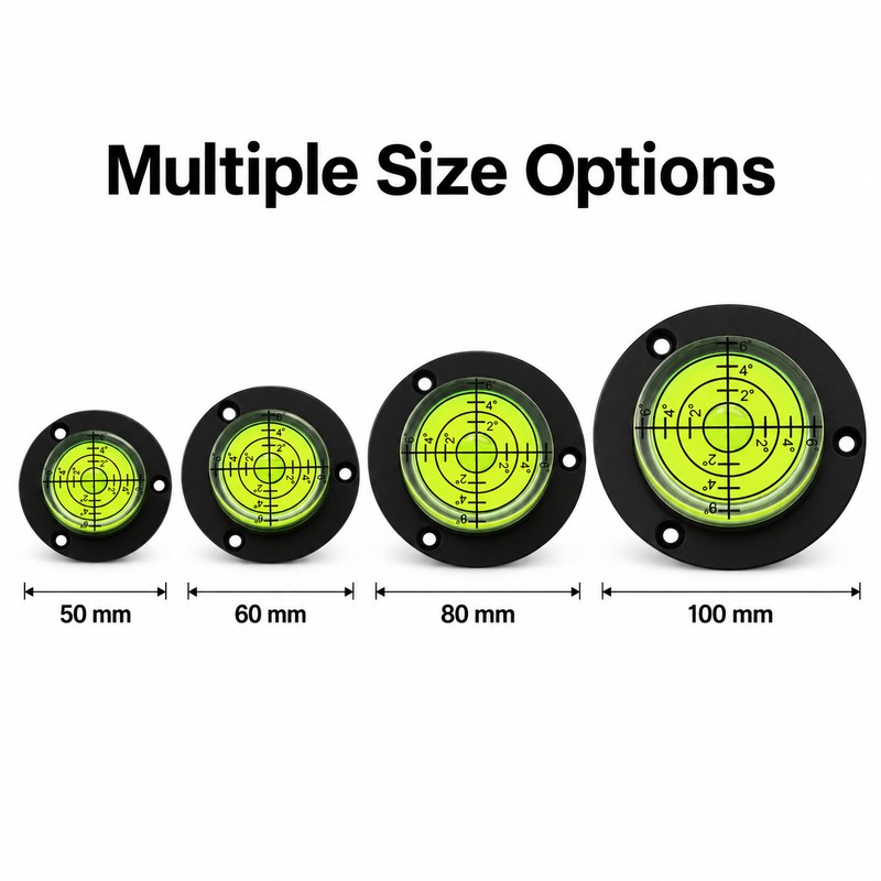 Round Bubble Level Tool – Circular Spirit Level Gauge with