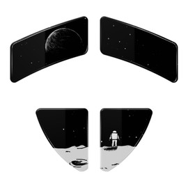 immoenuc Glass Mouse Skates for Razer Viper Ultimate Mouse Feet Pads Smooth Durable Game Mouse Accessories (Earth Pattern)