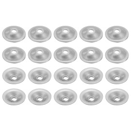 sourcing map 16 Pcs M5 Arbor Washer, 1.3x25mm 304 Stainless Steel Bench Grinder Arbor Washer for Bench Grinder Polisher Wire Wheel Buffing, Silver