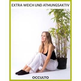 Occulto Solana Women's and Men's Bamboo Socks Pack of 10, White, 35 - 38