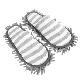 FOMIYES Chenille Mop Slippers Women Indoor Cleaning Floor Slippers Mop Shoes for Home Silent Walk