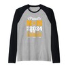 Funny Proud Mom Of A 2024 Senior Graduation Gift Raglan