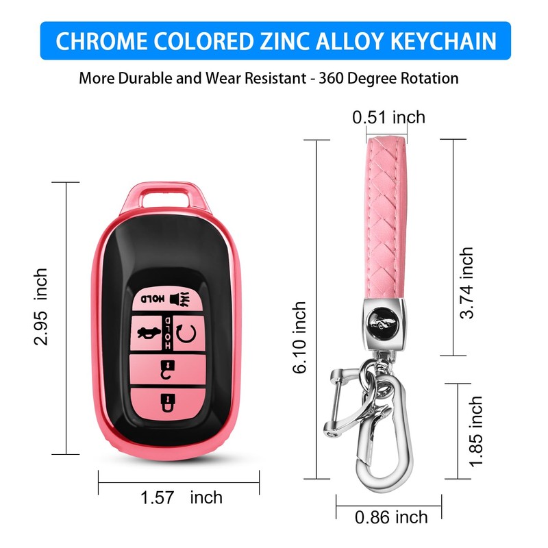 QBUC for Honda Key fob Cover, Key fob Case for