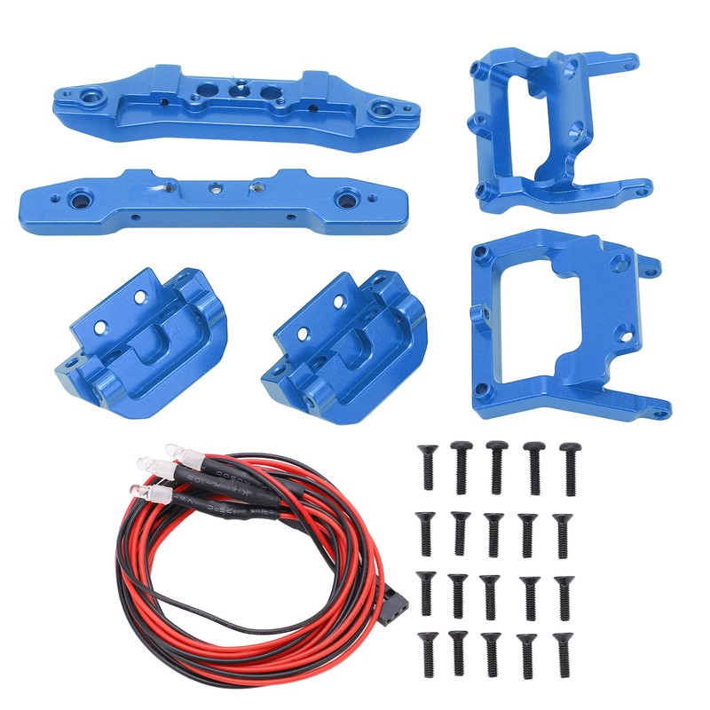 RC 1/18 Bumper Replacement Aluminum Alloy RC Front Rear Bumpers