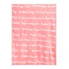 EHC Luxuriously Soft Sherpa Blanket Peach Single (127 x 152