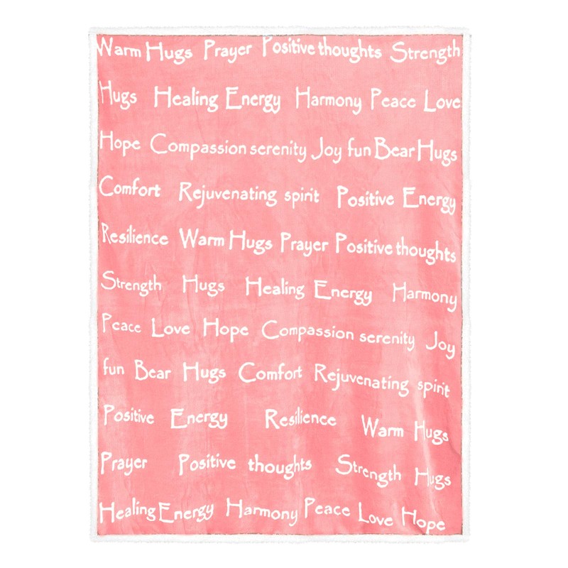 EHC Luxuriously Soft Sherpa Blanket Peach Single (127 x 152