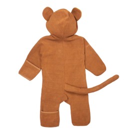 Snonook Fleece Baby Bunting Bodysuit – Unisex Baby Pram with Attached Hood, Fold-Over Mittens & Footies, Baby Winter Suit Outerwear Jacket, Baby Monkey 3t Toddler