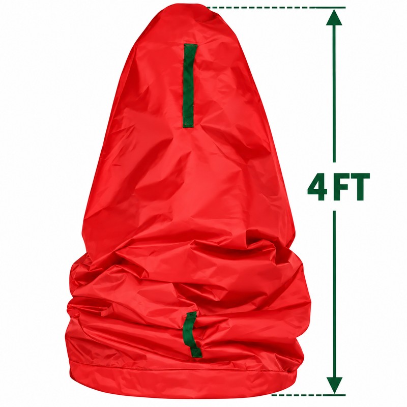 Red Upright Christmas Tree Storage Bag for Artificial Trees –