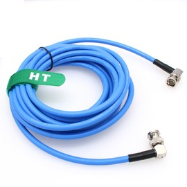 HangTon 12G 4K Raw SDI Coaxial Video Cable BNC to BNC Canare LV-61S 75 Ohm for Sony ARRI Camera Monitor Flexible Shielded 1.5 m Blue