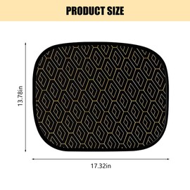 FALVFUN Car Window Shades, 2PCS Elastic Auto Rear Side Window Sunshades Privacy Curtains, Vehicle Window Sun UV Block Covers for Breastfeeding Nap Camping, Universal for SUV RV Truck