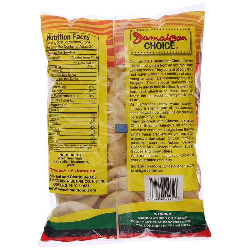 Jamaican Choice Crackers Classic Water