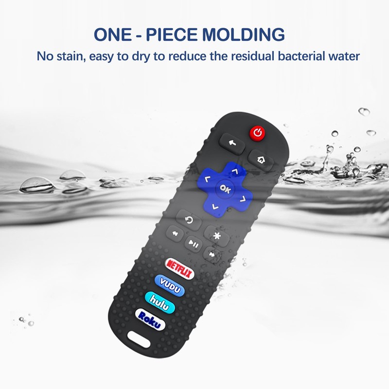 2 Pack Remote Control Shape Teether for Baby,Babies Toy, TV