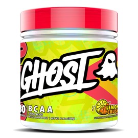 GHOST GHOST BCAA Powder Amino Acids Supplement, Lemon Crush - 30 Servings - Sugar-Free Intra, Post & Pre Workout Amino Powder & Recovery Drink, 7G BCAA