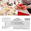 Metal Sewing Ruler Aluminium Alloy Light Flexible Portable Accurate Hand