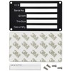 Blank Aluminum ID Plates, Metal Identification Plate, Serial Number Tag,