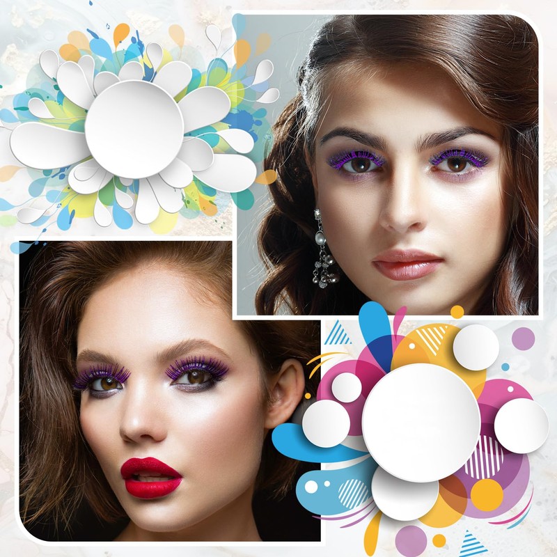 Glitter Lash Extensions, UHOMENY False Lashes for Eyelash Extensions D