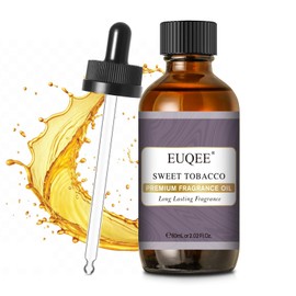 EUQEE Sweet Tobacco Fragrance Oil 2.02 Fl oz Fragrance Essential Oil with Glass Dropper for Diffuser, Aromatherapy, Soap Making (60ml)