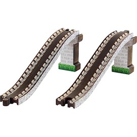 Wooden Train Track - Bridge Track w/Supports - Made in USA