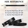WERFORU Men's Faux Leather Belt Strap Without Buckle Replacement Snap