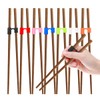EAEDMY 7 Pairs Training Kid Adult Chopsticks and Trainers for